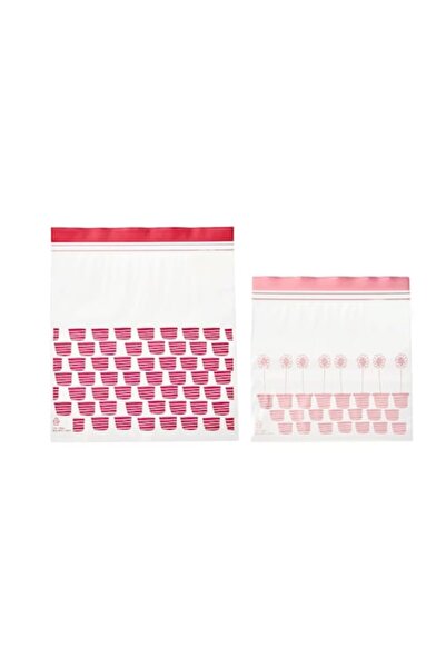 PETITE Set de pungi cu fermoar pentru gustări sau sandvișuri, 1,2 l și 2,5 l,...