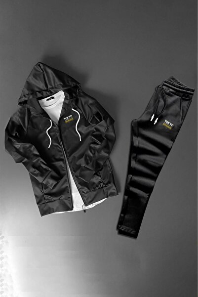 NOFLEN Set de trening pentru scuba cu fermoar TOKYO cu cu imprimeu buzunare