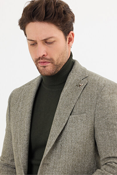 Savira Slimfit Men's Jacket Cashmere Fabric Tryu877845E335 Drop 6