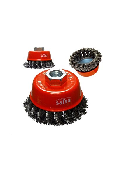 SATRA Perie circulara din sarma pentru polizor unghiular, 75 mm, M14,