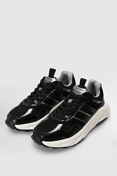 Lufian Vlad Men's Leather Sneaker Shoes Black