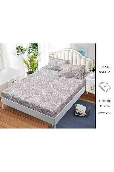 CHIRASO CHIRASO Fitted Sheet Set, Satin Cotton, 160x200 cm and 2 Pillowcases 52x80 cm