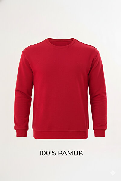 Miss Dünya Lissa Bordo-1 Unisex Crew Neck 100% Cotton Basic Sweatshirt