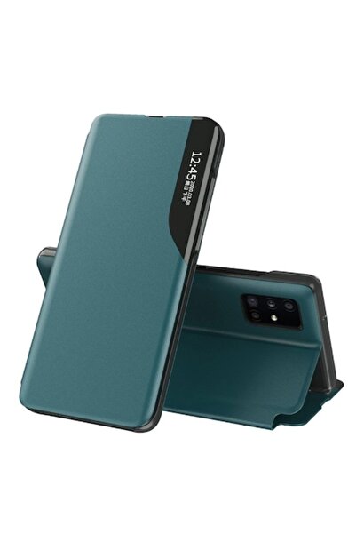 PETITE Husă din piele cu clapă pentru Samsung Galaxy S24 Plus - Verde