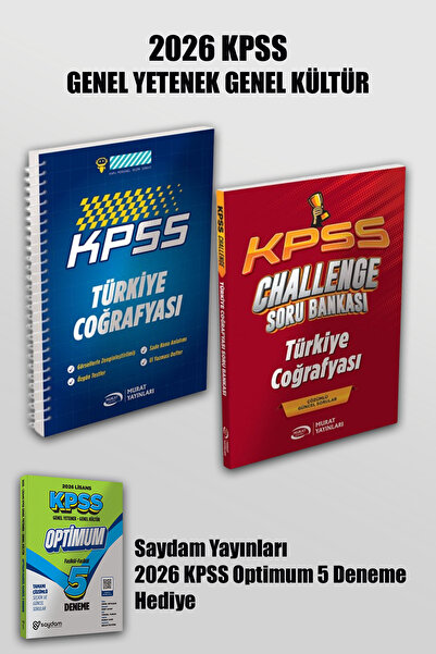 Murat Yayınları 2026 KPSS Coğrafya Konu Anlatımlı Defter ve KPSS Türkiye Coğr...