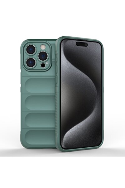 Techsuit Carcasă de înaltă protecție pentru iPhone 15 Pro - Tuds Sparkle Magic Shield O37, termorezistentă, Green Fores
