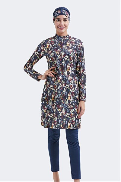 C&City 4-teiliges Badeanzug-Set mit vollständiger Bedeckung