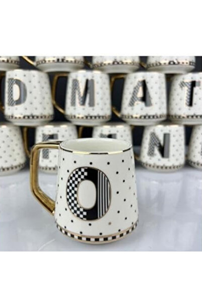 ACAR Plus İsme Özel O Harfli Porselen Kupa 200 ml