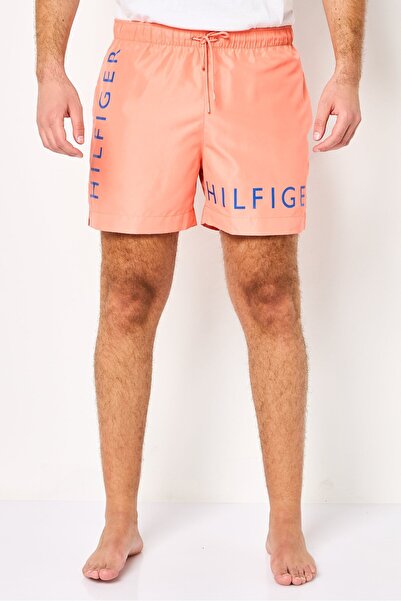 Tommy Hilfiger Men Brand Logo Board Shorts, Coral