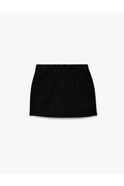 Koton Slim Fit A-Line Mini Tweed Skirt