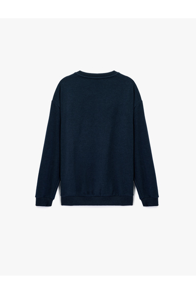 Koton Long Sleeve Basic Oversized Crew Neck Sweatshirt