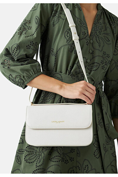 Catwins Women's Off-White Covered Crossbody Shoulder Bag