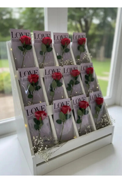 weloveis Single Flower Bouquet Packaging - Lilac Background - 50 Pieces