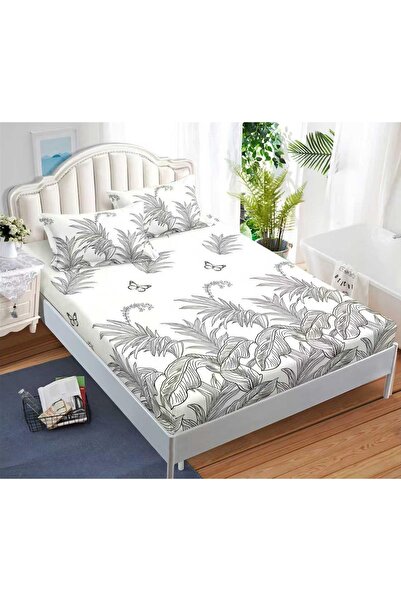 CHIRASO CHIRASO Fitted Sheet Set, Satin Cotton, 160x200 cm and 2 Pillowcases 52x80 cm