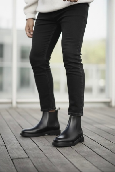 BENGAL Κλασικές ανδρικές δερμάτινες μπότες 100% γνήσιο δέρμα εγγύηση