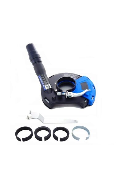 Silver Universal dust extraction hood for Angle Grinder, flex 125mm