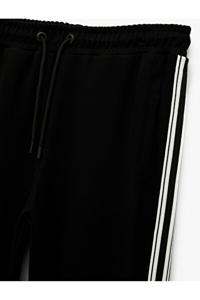 Koton Comfortable Fit Stripe Detailed Waist Tie-Up Sports Sweatpants