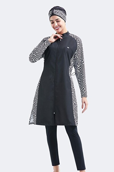 C&City 4-teiliges Badeanzug-Set mit vollständiger Bedeckung