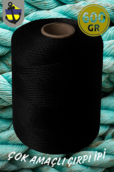 Karadeniz Dekor Ağları Çok Amaçlı Çırpı İpi 600 GR - SİYAH