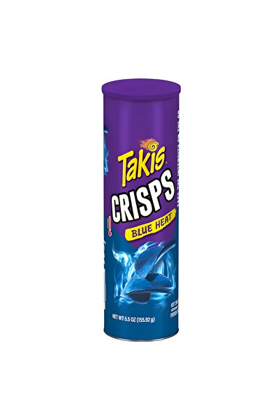 Takis Crisps Blue Heat - Hot Chili Pepper Flavored Potato Crisps 155,92g