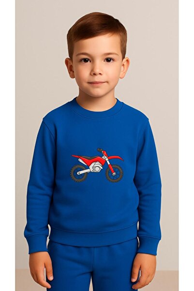 playwear Φούτερ ομάδας MOTOR με στάμπα για κορίτσια και αγόρια, με λαιμόκοψη ...