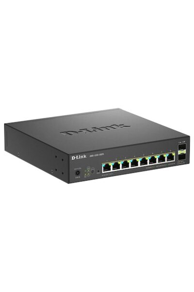 D-Link Switch DMS-1250-10SPL, 8 porturi Gigabit, 2 porturi SFP, Protocol 802.3bt802.3af/at, rackabil