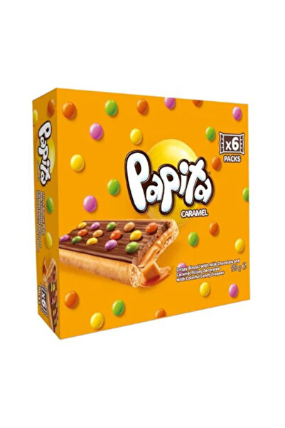 Şölen Papita Caramel 24 pcs x 33 gr Biscuits with caramel cream covered in chocolate