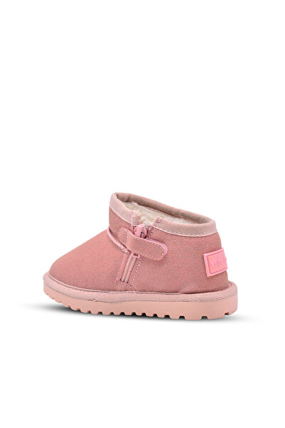 kids A more Kugga Girl's Pink Color Boots with Fur Inside