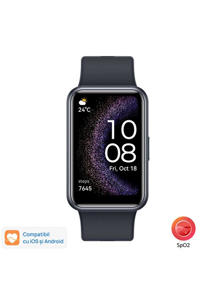 Huawei Ceas inteligent Fit Special Edition, GPS, Android/iOS, curea din silic...