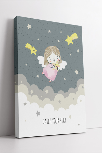 KOSS Dijital Pictură pe pânză pentru camera copiilor cu tematică Catch Your S...