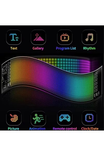 Matrix Flexible RGB LED Panel - 16x144 – USB, IP65, App Control