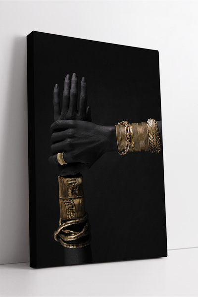 KOSS Dijital Κομψή μοντέρνα αισθητική καλλιτεχνική διακόσμηση καμβά με χρυσό ...