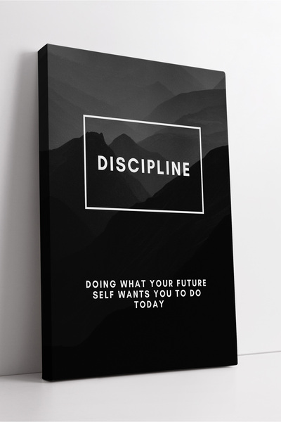 KOSS Dijital Disciplină Motivație Tematică Minimală Pictură pe pânză neagră D...