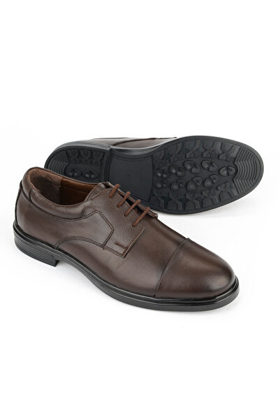 Ziya , Ανδρικά παπούτσια από γνήσιο δέρμα 1531007Z9256 Καφέ