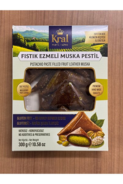 Kral Pestil KÖME Preminium Fıstık Ezmeli Muska (Dut) Pestili 300 g Gümüşhane Handmade