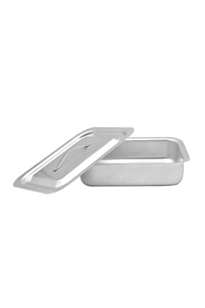 Newflon Rectangular aluminum tray 25*19 cm with lid