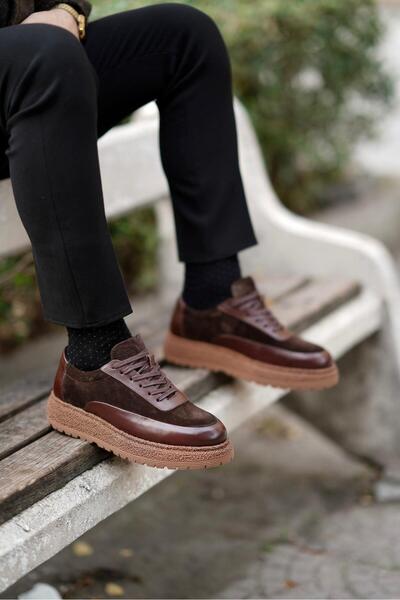 Ahmed Hamdi Bey Silvio Brown Men's Leather Shoes