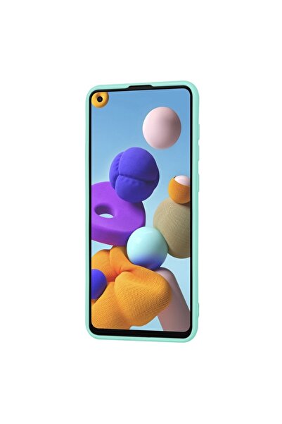 Techsuit High Protection Case for Samsung Galaxy A21s - Tuds Shield SoftFlex U51 Canvas (Sea Blue)