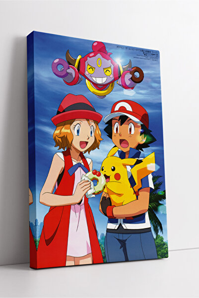 KOSS Dijital Ash, Serena și Pikachu Anime personaj leri Pictură decorativă pe...