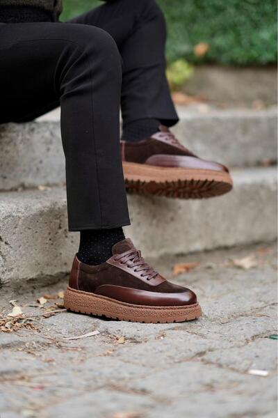 Ahmed Hamdi Bey Silvio Brown Men's Leather Shoes