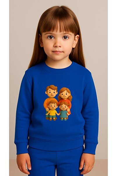 playwear Φούτερ Ομάδας ΟΙΚΟΓΕΝΕΙΑΚΟ Με στάμπα για κορίτσια και αγόρια, με λαι...