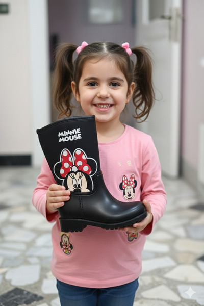 patik ayakkabı девойски дъждовни ботуши с кожена подплата и неплъзгащи се под...