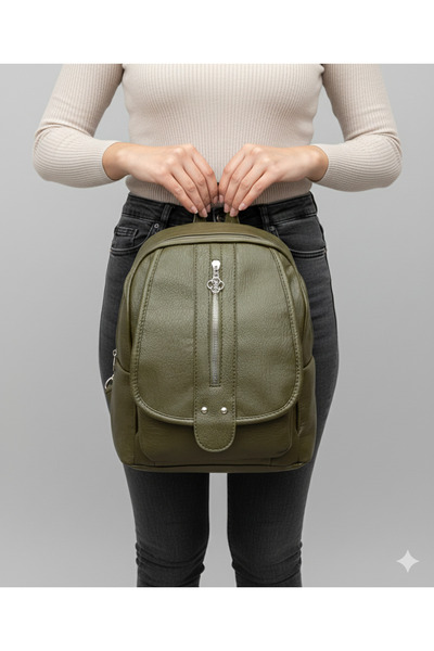 Kılinkır Soft Leather Very Convenient Multi-Compartment Backpack Suitable for Daily Use