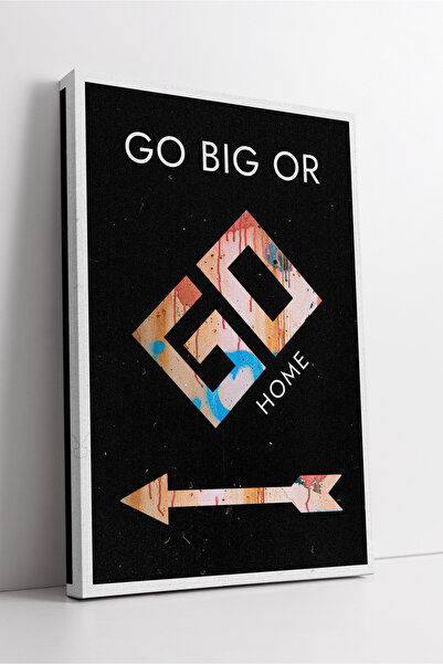 KOSS Dijital Go Big Or Go Home, pictură pe pânză cu design modern, cu săgeată...