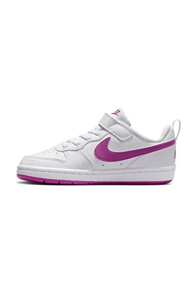 Nike Court borough low pink sneaker shoes for kids (sporti̇ks)