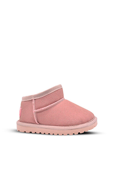 kids A more Kugga Girl's Pink Color Boots with Fur Inside