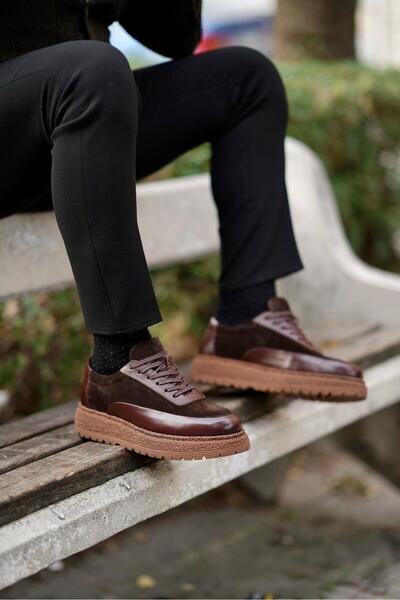 Ahmed Hamdi Bey Silvio Brown Men's Leather Shoes