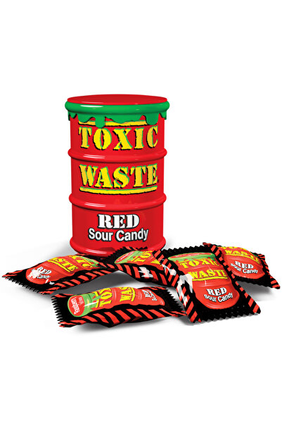 ENERGY SNACK SHOP Toxic Waste Red Drum Extreme Sour Candy 42g