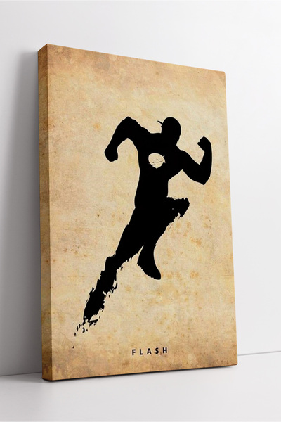 KOSS Dijital Pictură decorativă modernă de perete din pânză cu siluetă de ful...