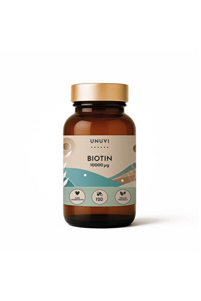 UNUVI - Biotină Vitamina B7 10000 mcg | 120 capsule vegetariene